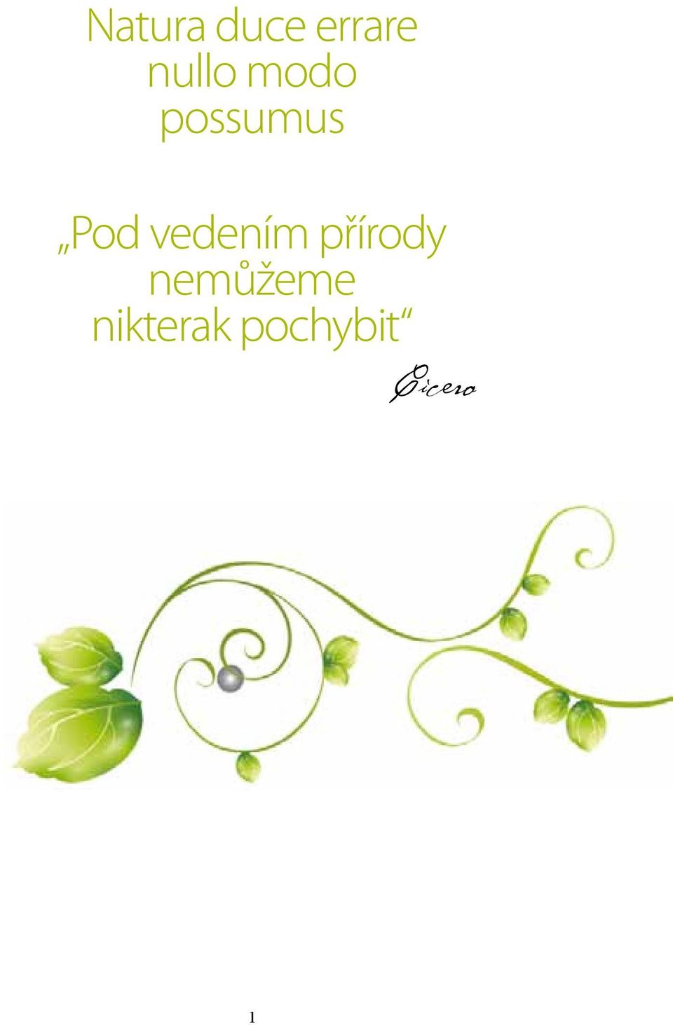 vedením přírody