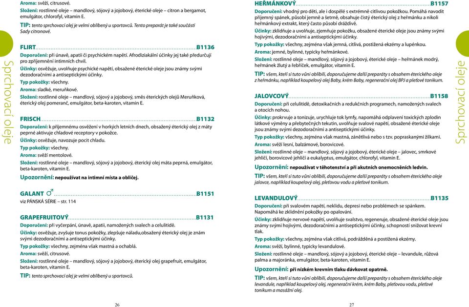 Afrodiziakální účinky jej také předurčují pro zpříjemnění intimních chvil. Účinky: osvěžuje, uvolňuje psychické napětí, obsažené éterické oleje jsou známy svými dezodoračními a antiseptickými účinky.