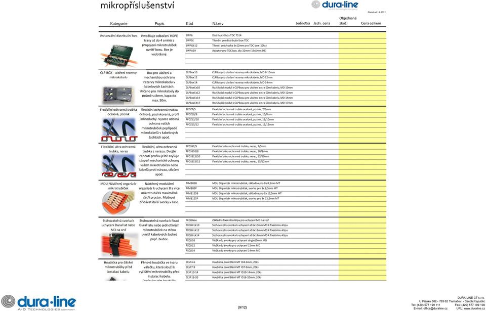 CLP BOX - uložení rezervy mikrokabelu Flexibilní ochranná trubka ocelová, pozink Box pro uložení a mechanickou ochranu rezervy mikrokabelu v kabelových šachtách.