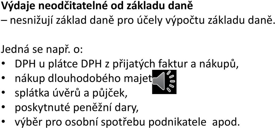 o: DPH u plátce DPH z přijatých faktur a nákupů, nákup dlouhodobého