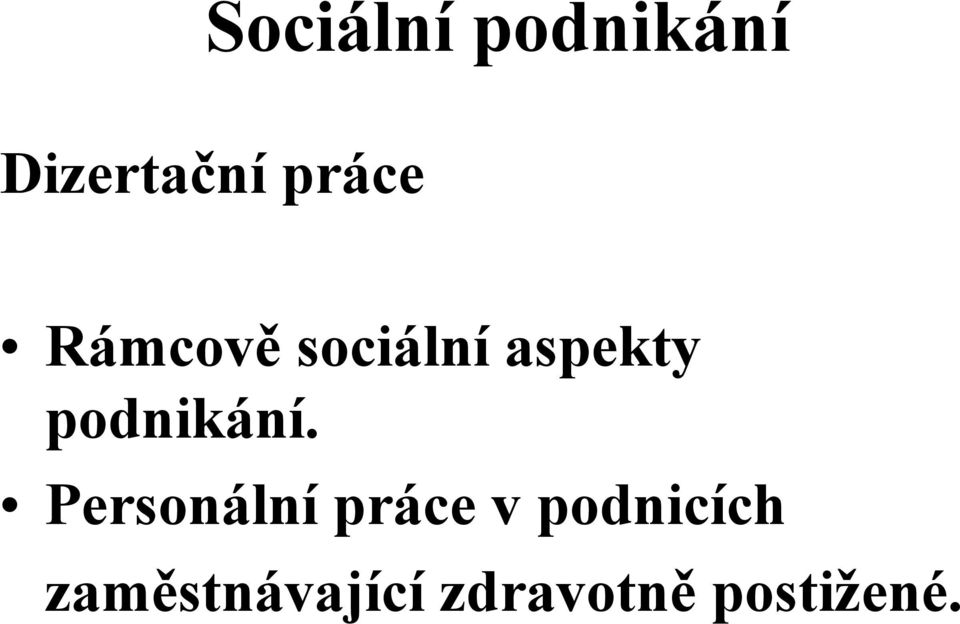 Personální práce v podnicích