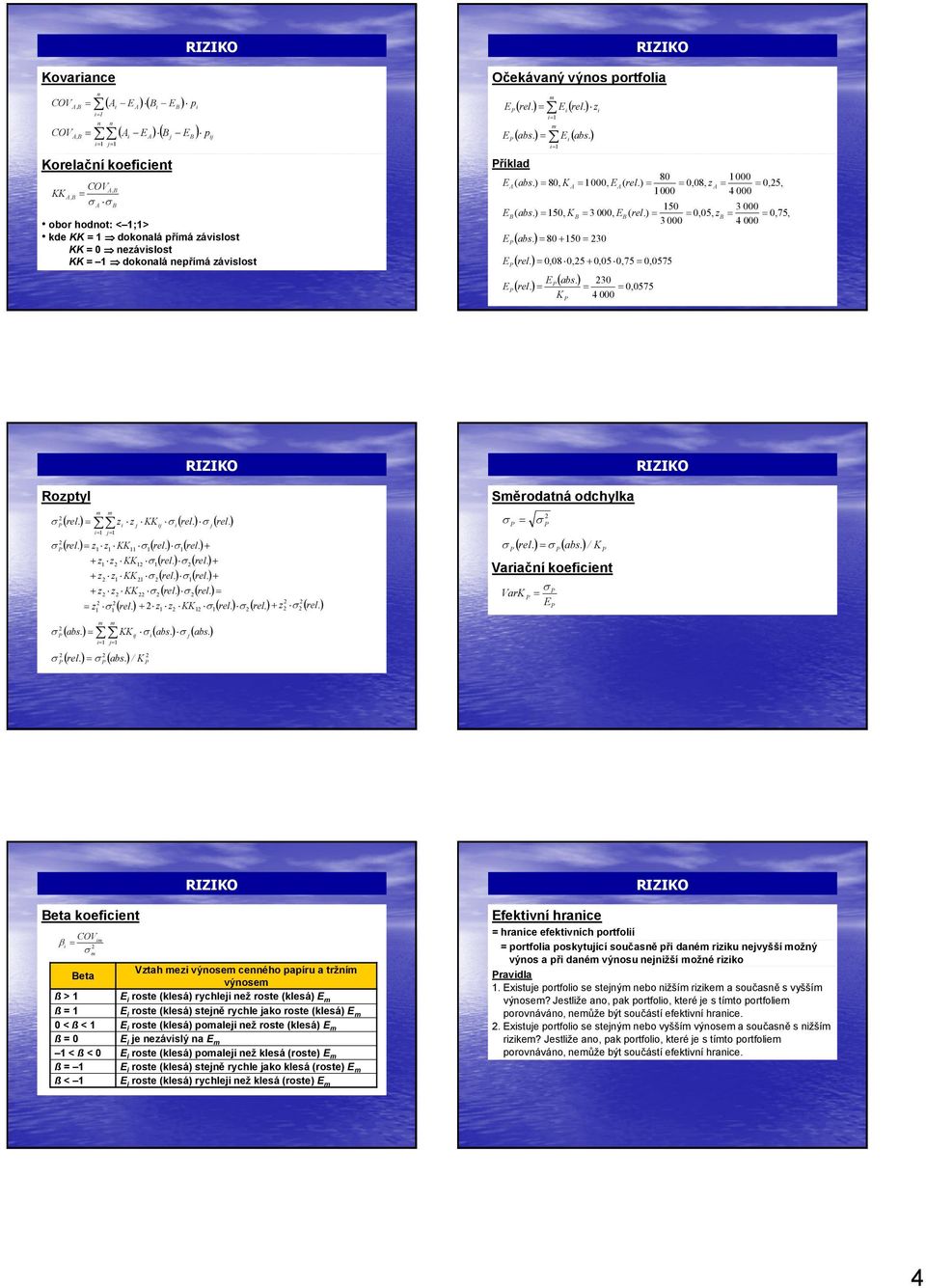 ) 0,08, z 0,25, 000 4000 B 50 3000 3000, B( rel.) 0,05, zb 0,75, 3000 4000 RIZI Rozptyl m m 2 σ ( rel. ) zi zj ij σi( rel. ) σ j( rel. ) i j 2 σ( rel. ) z z σ( rel. ) σ( rel. ) z z2 2 σ( rel.