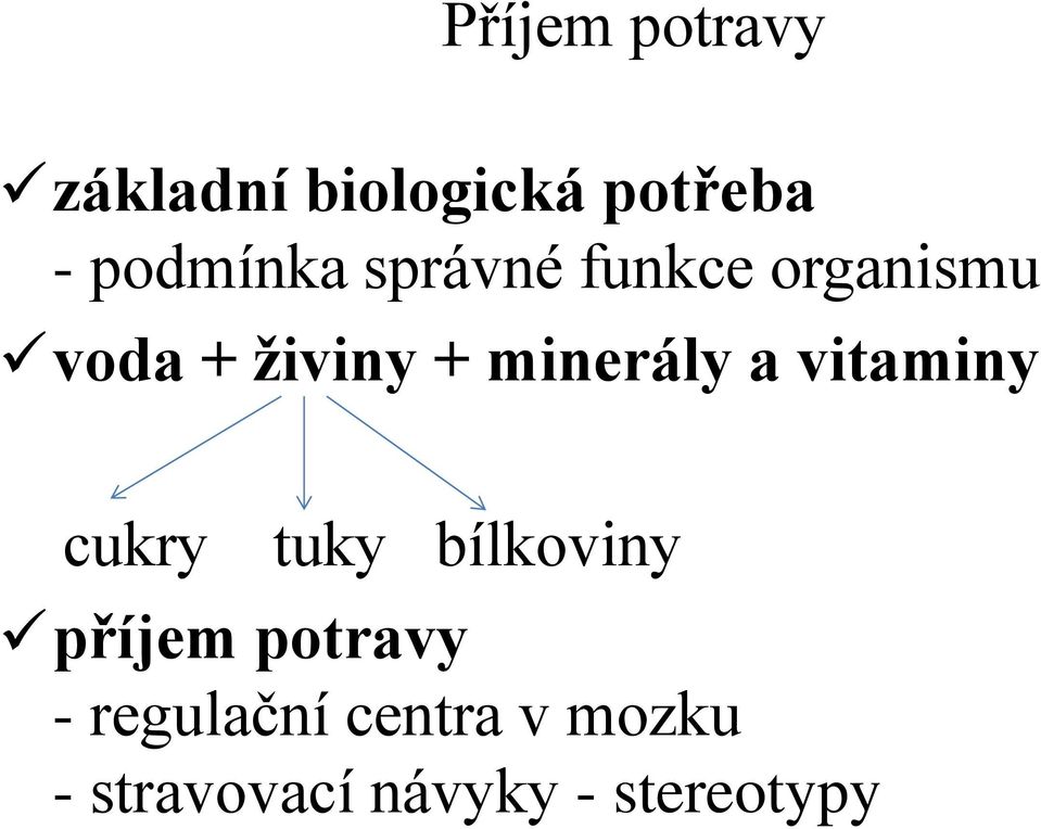 minerály a vitaminy cukry tuky bílkoviny příjem