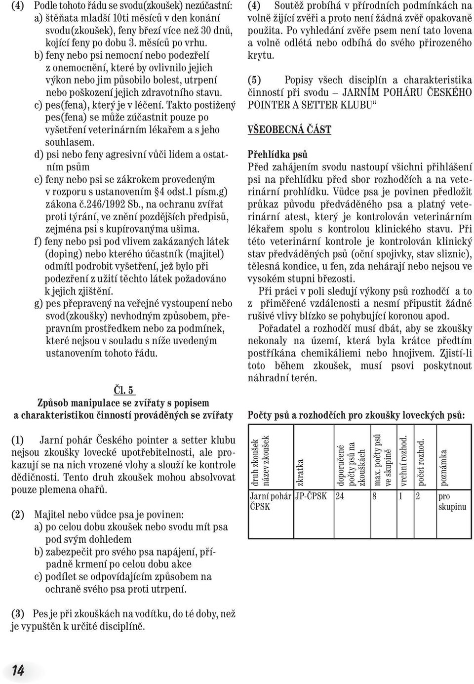 Takto postižený pes(fena) se může zúčastnit pouze po vyšetření veterinárním lékařem a s jeho souhlasem.
