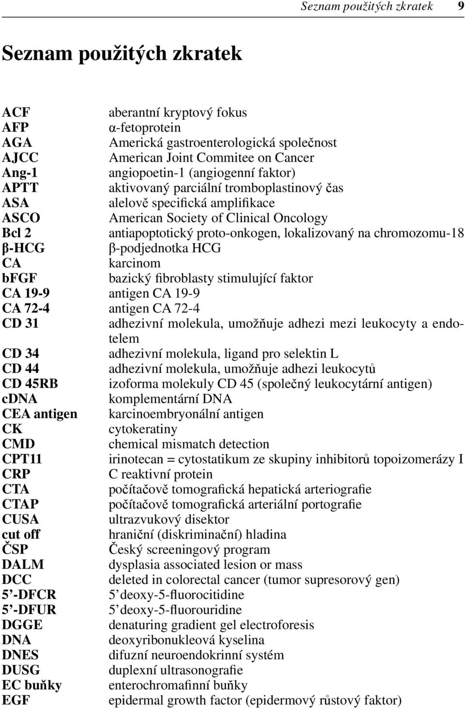 lokalizovaný na chromozo mu-18 β-hcg β-podjednotka HCG CA karcinom bfgf bazický fibroblasty stimulující faktor CA 19-9 antigen CA 19-9 CA 72-4 antigen CA 72-4 CD 31 adhezivní molekula, umožňuje