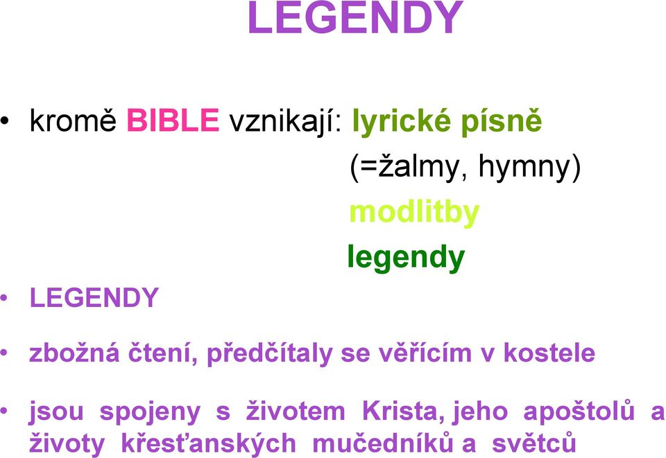 předčítaly se věřícím v kostele jsou spojeny s