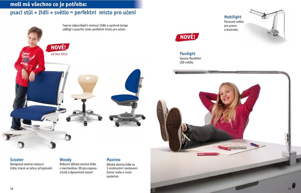 Flexlight Vysoce flexibilní LED světlo. Mobilight Posuvné světlo pro pravoa levoruké.