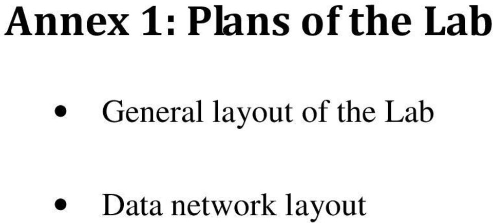 layout of the Lab