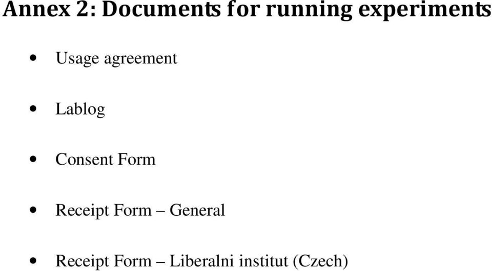 Consent Form Receipt Form General