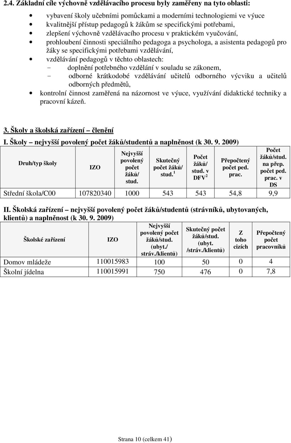 vzdělávání, vzdělávání pedagogů v těchto oblastech: - doplnění potřebného vzdělání v souladu se zákonem, - odborné krátkodobé vzdělávání učitelů odborného výcviku a učitelů odborných předmětů,