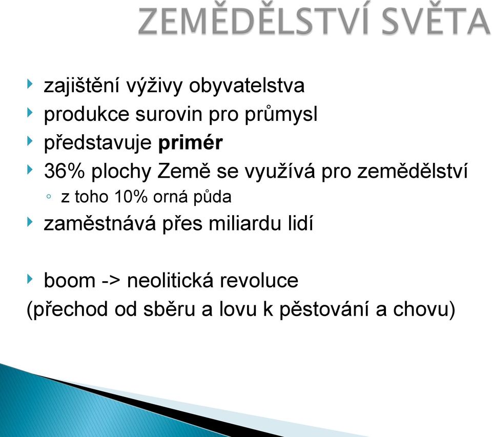 z toho 10% orná půda zaměstnává přes miliardu lidí boom ->