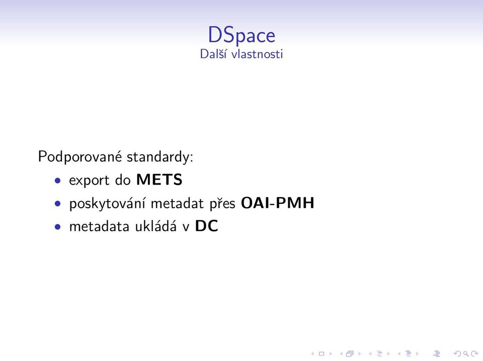 export do METS poskytování