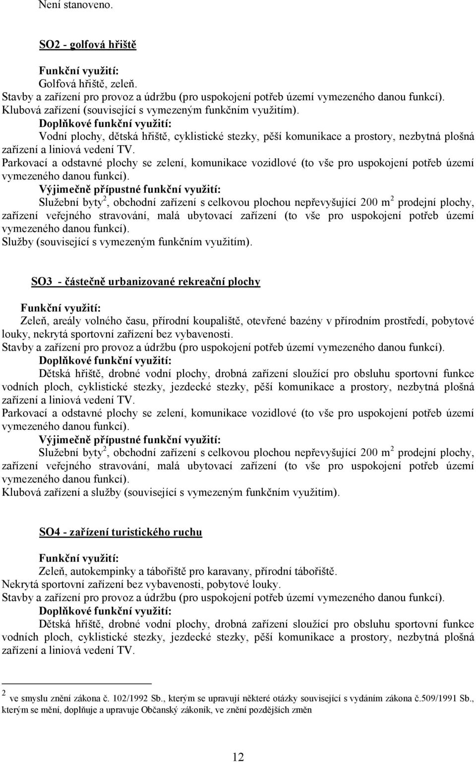 Parkovací a odstavné plochy se zelení, komunikace vozidlové (to vše pro uspokojení potřeb území vymezeného danou funkcí).