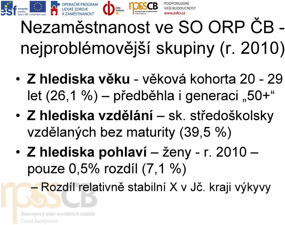 50+ Z hlediska vzdělání sk.