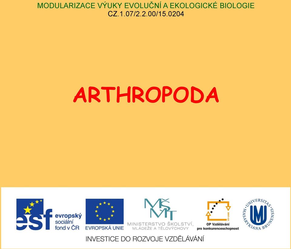 EKOLOGICKÉ BIOLOGIE