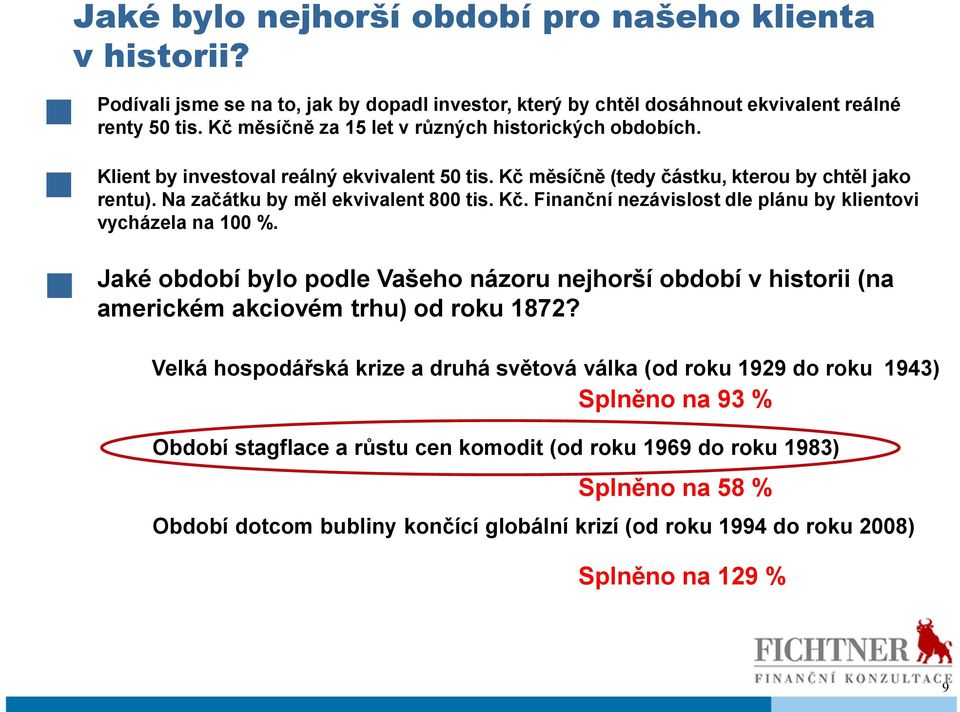 Jaké období bylo podle Vašeho názoru nejhorší období v historii (na americkém akciovém trhu) od roku 1872?