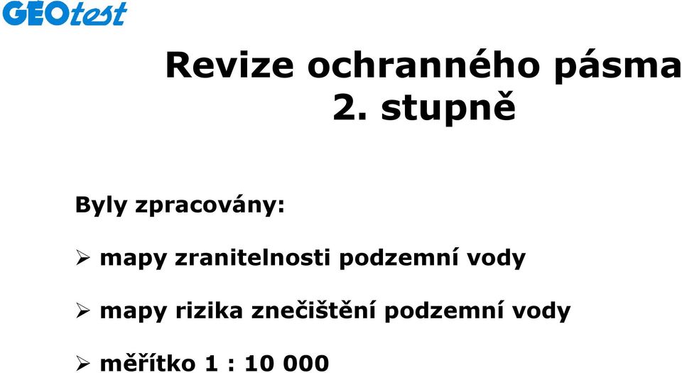 zranitelnosti podzemní vody mapy