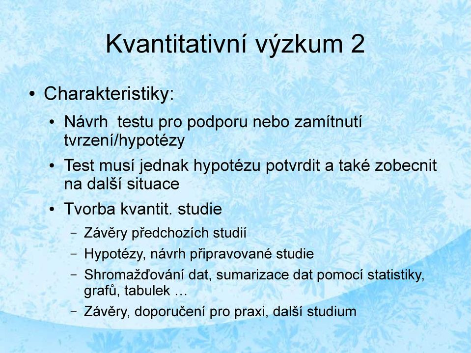 Tvorba kvantit.