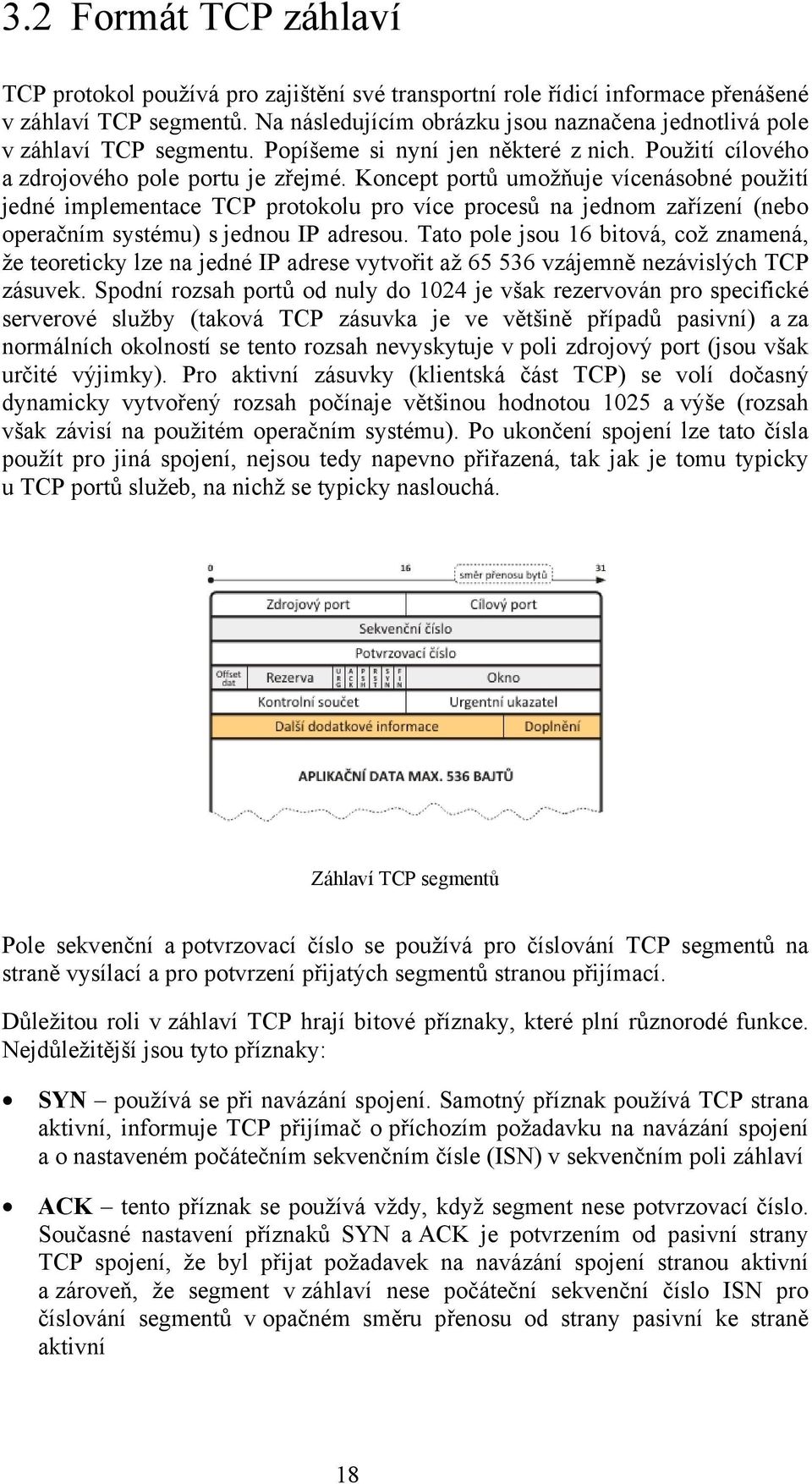 Koncept portů umožňuje vícenásobné použití jedné implementace TCP protokolu pro více procesů na jednom zařízení (nebo operačním systému) s jednou IP adresou.