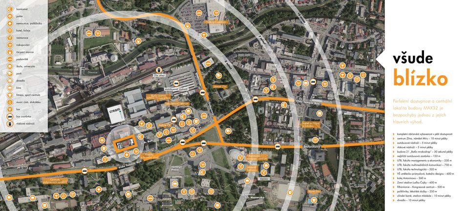 dostupnost a centrální lokalita budovy MAX32 je Gahurova bus zastávka bezpochyby jednou z jejích vlakové nádraží Vavrečkova Policie ČR kostel sv.filipa a Jakuba hlavních výhod.