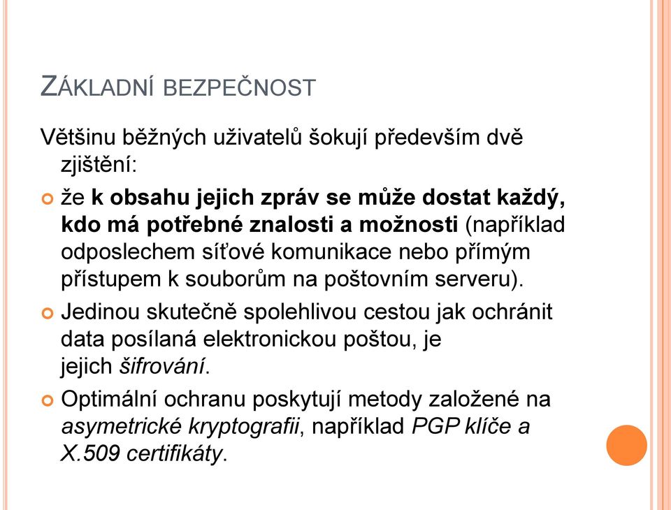 na poštovním serveru).