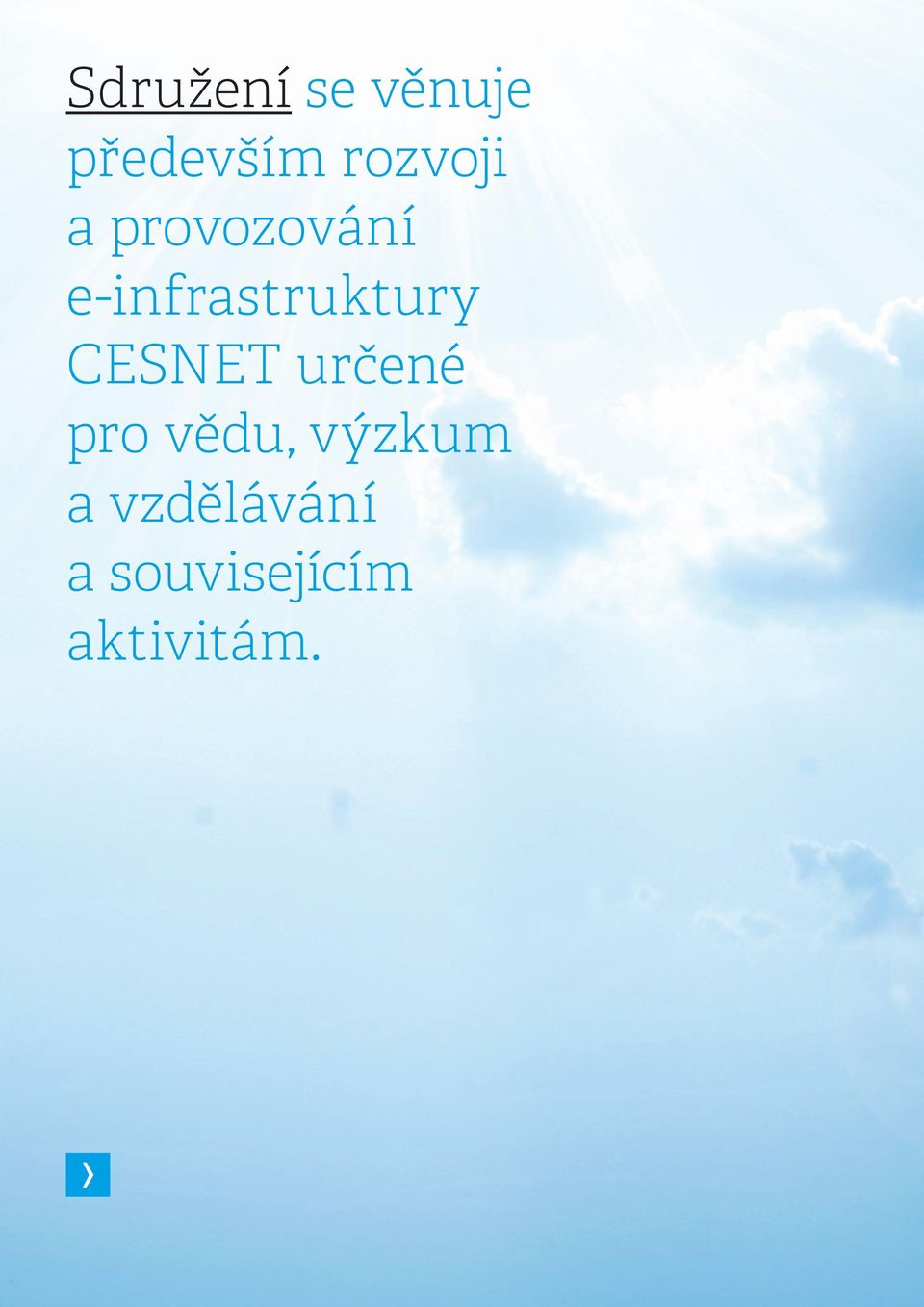 e-infrastruktury CESNET určené pro