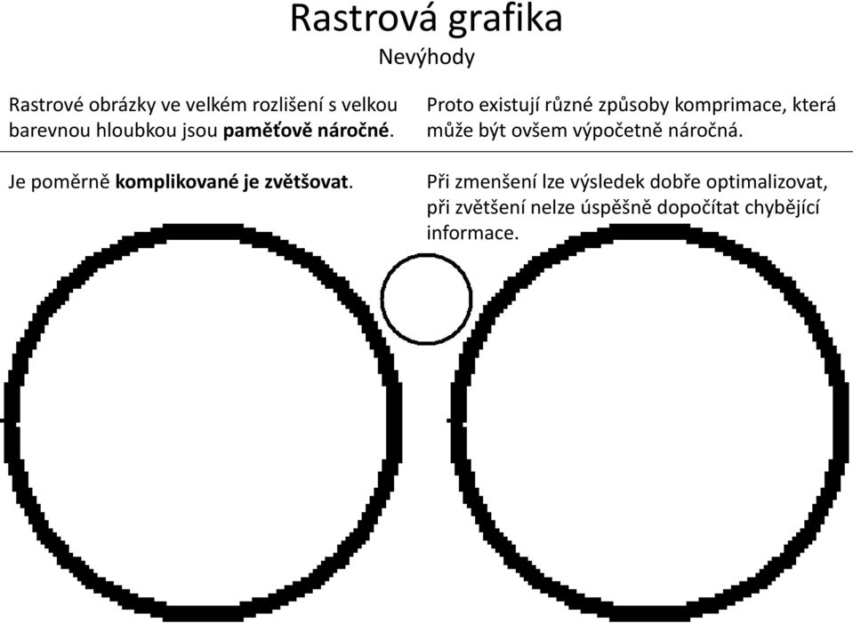 Proto existují různé způsoby komprimace, která může být ovšem výpočetně náročná.