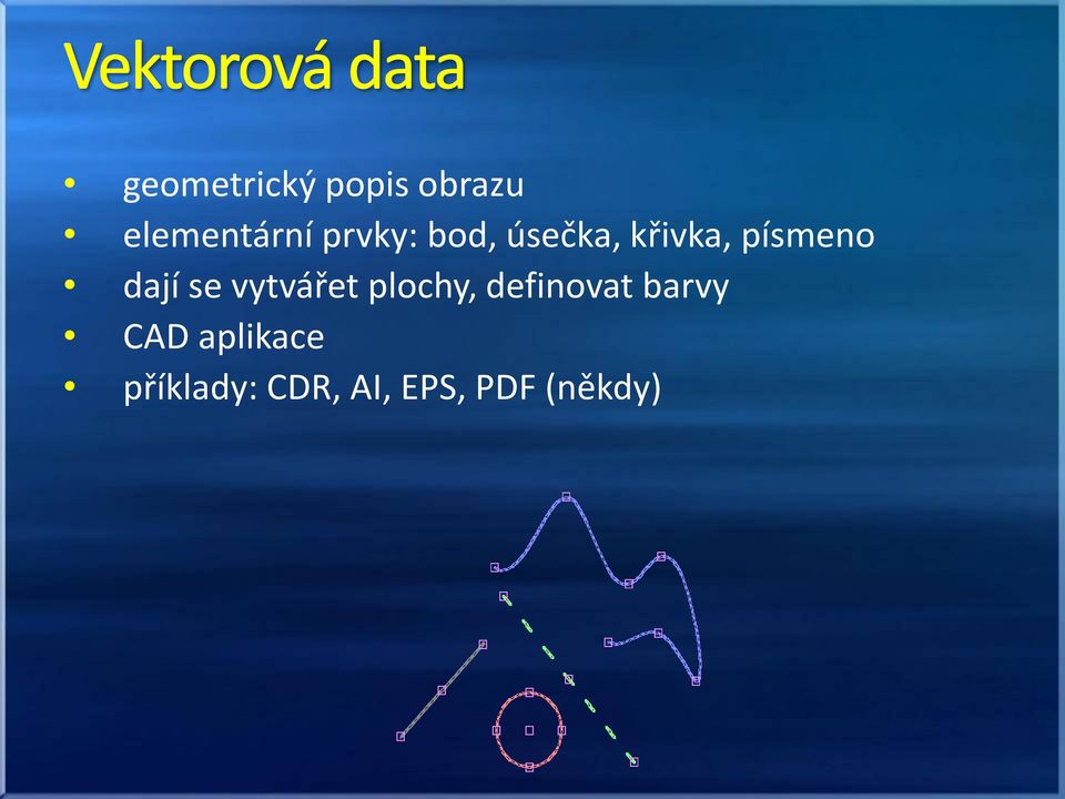 se vytvářet plochy, definovat barvy CAD