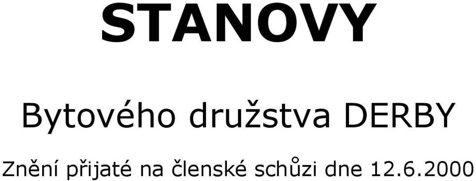 Znění přijaté na