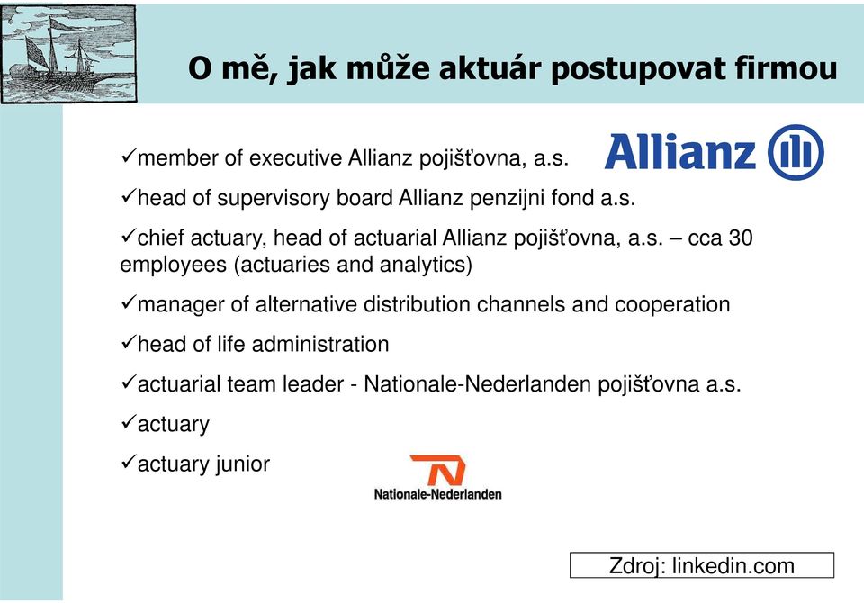 manager of alternative distribution channels and cooperation head of life administration actuarial team