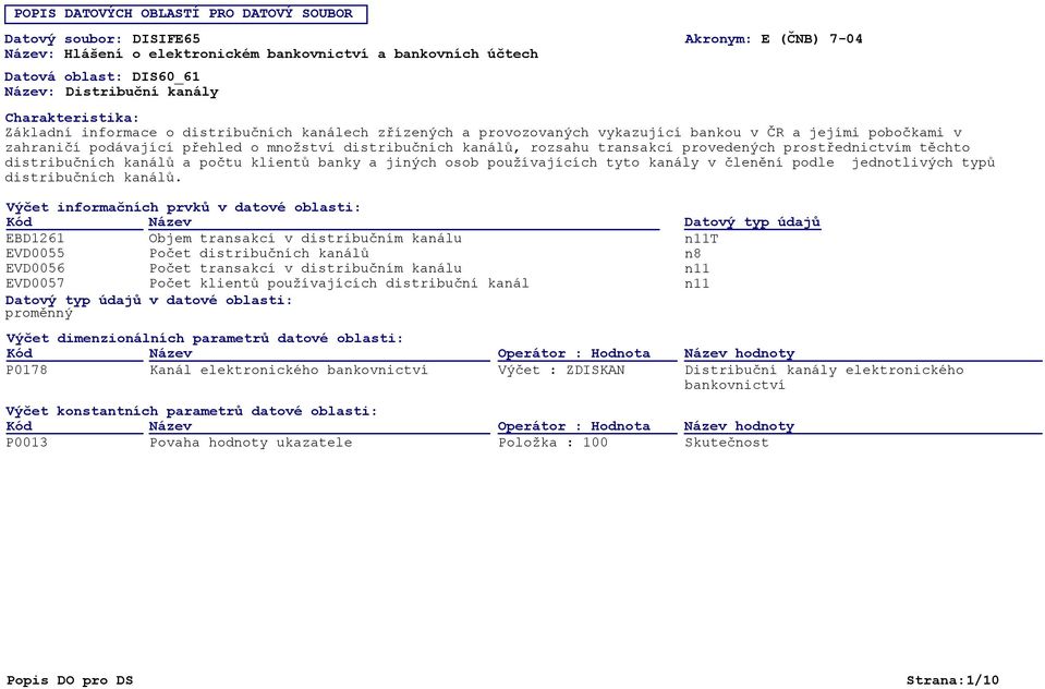 distribučních kanálů a počtu klientů banky a jiných osob používajících tyto kanály v členění podle jednotlivých typů distribučních kanálů.