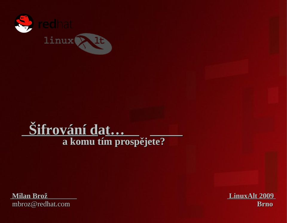 Milan Brož LinuxAlt