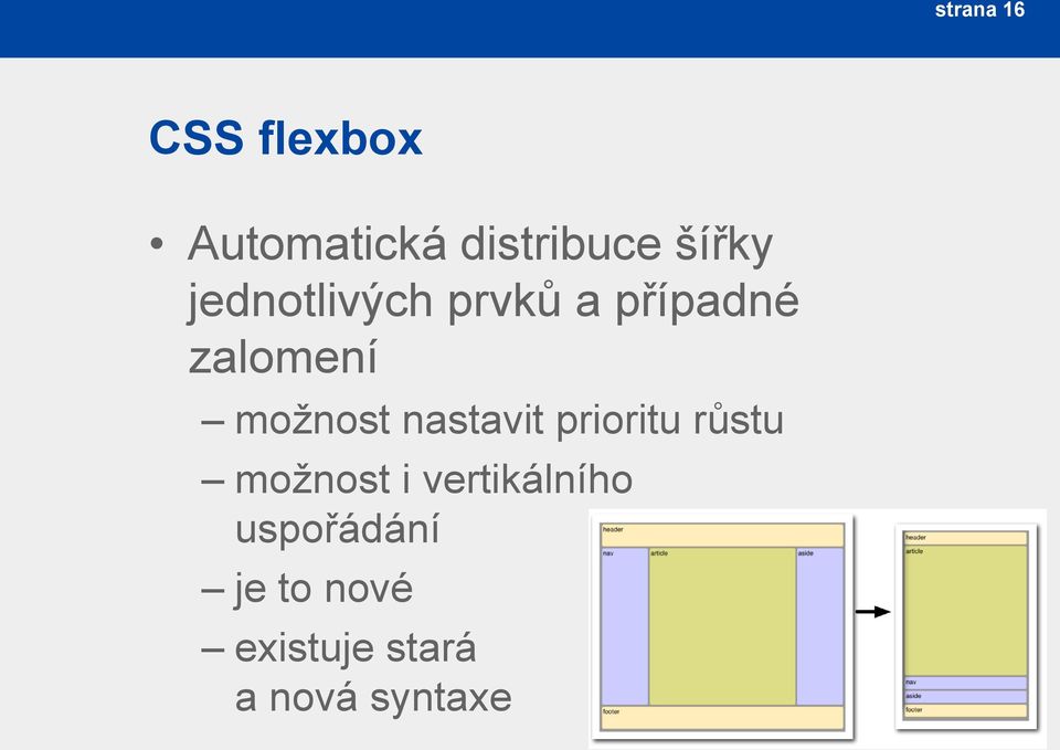 možnost nastavit prioritu růstu možnost i