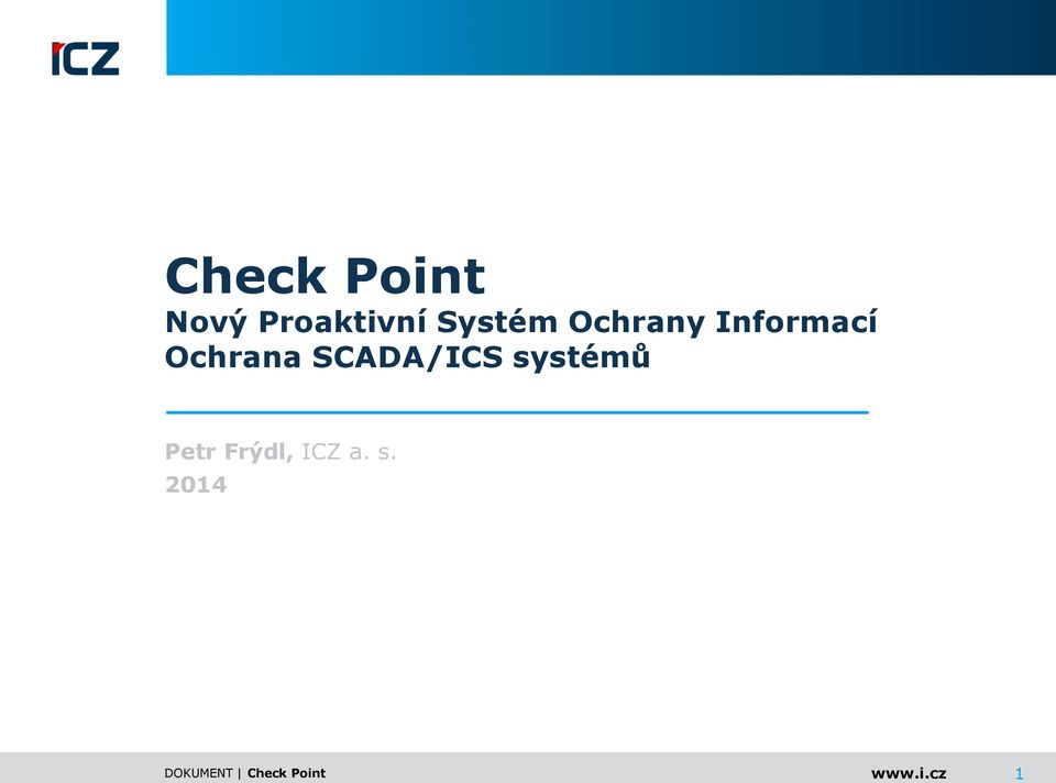 Ochrana SCADA/ICS systémů