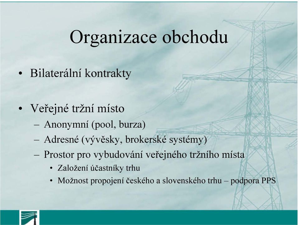 Prostor pro vybudování veřejného tržního místa Založení