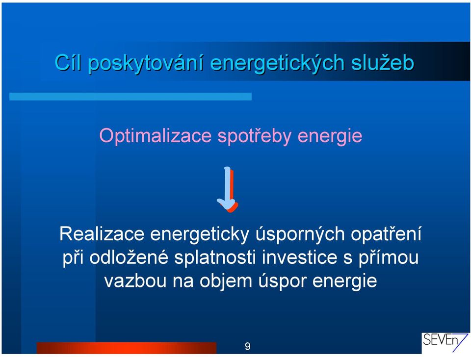 energeticky úsporných opatření při odložené