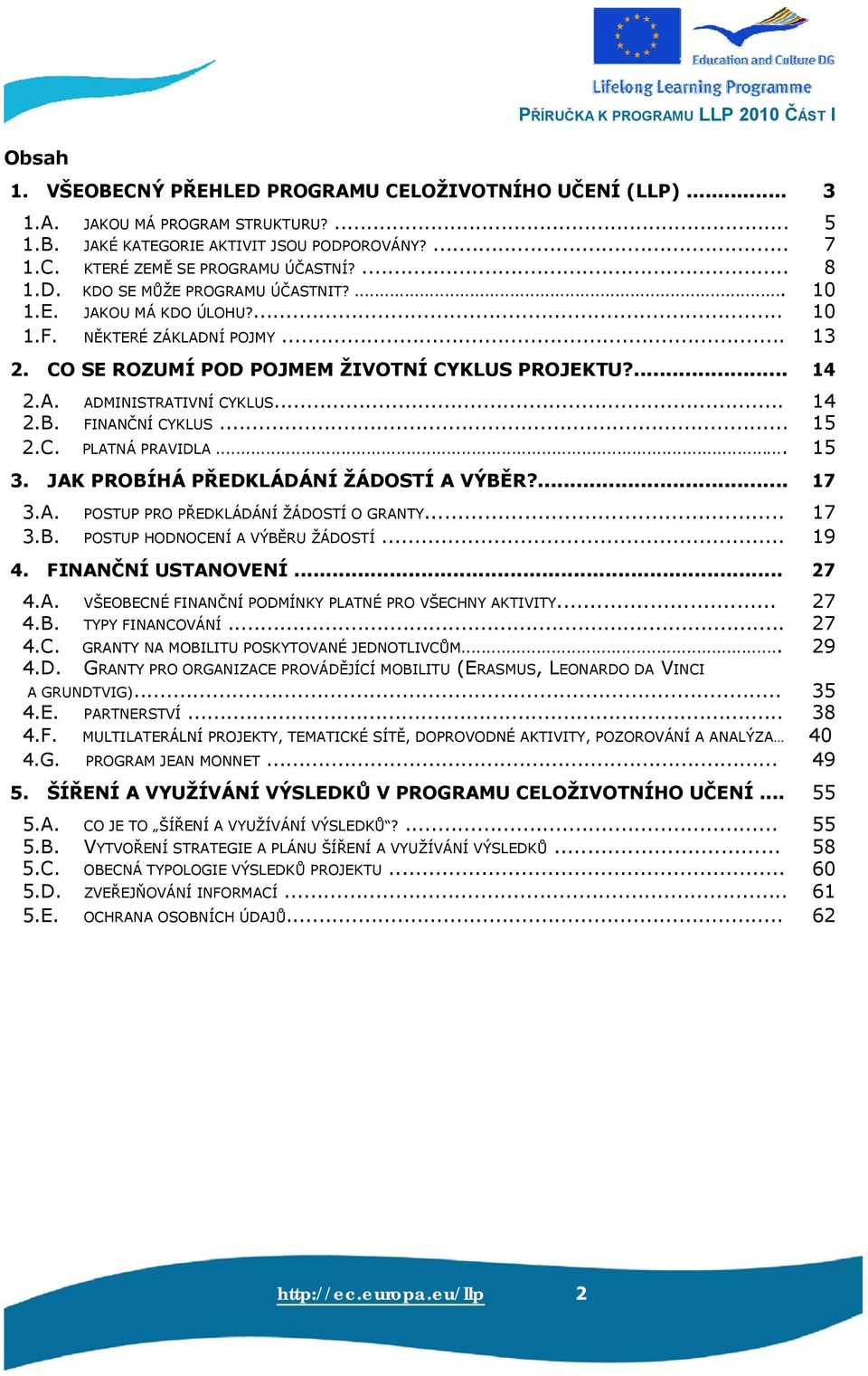 .. 14 2.B. FINANČNÍ CYKLUS... 15 2.C. PLATNÁ PRAVIDLA... 15 3. JAK PROBÍHÁ PŘEDKLÁDÁNÍ ŽÁDOSTÍ A VÝBĚR?... 17 3.A. POSTUP PRO PŘEDKLÁDÁNÍ ŽÁDOSTÍ O GRANTY... 17 3.B. POSTUP HODNOCENÍ A VÝBĚRU ŽÁDOSTÍ.