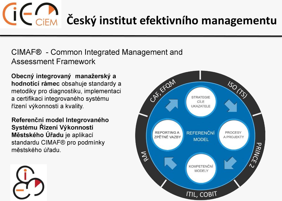 integrovaného systému řízení výkonnosti a kvality.