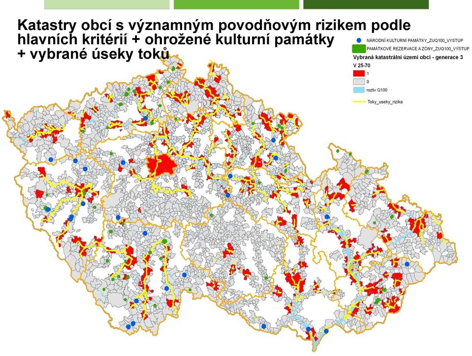 hlavních kritérií + ohrožené