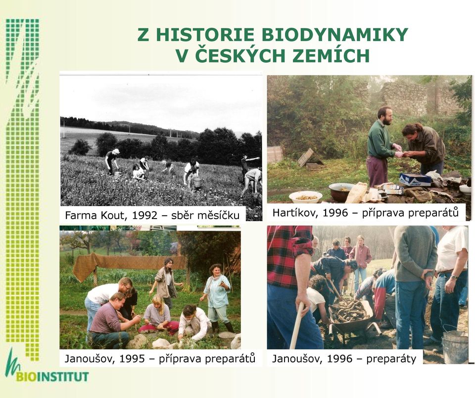 1996 příprava preparátů Janoušov, 1995