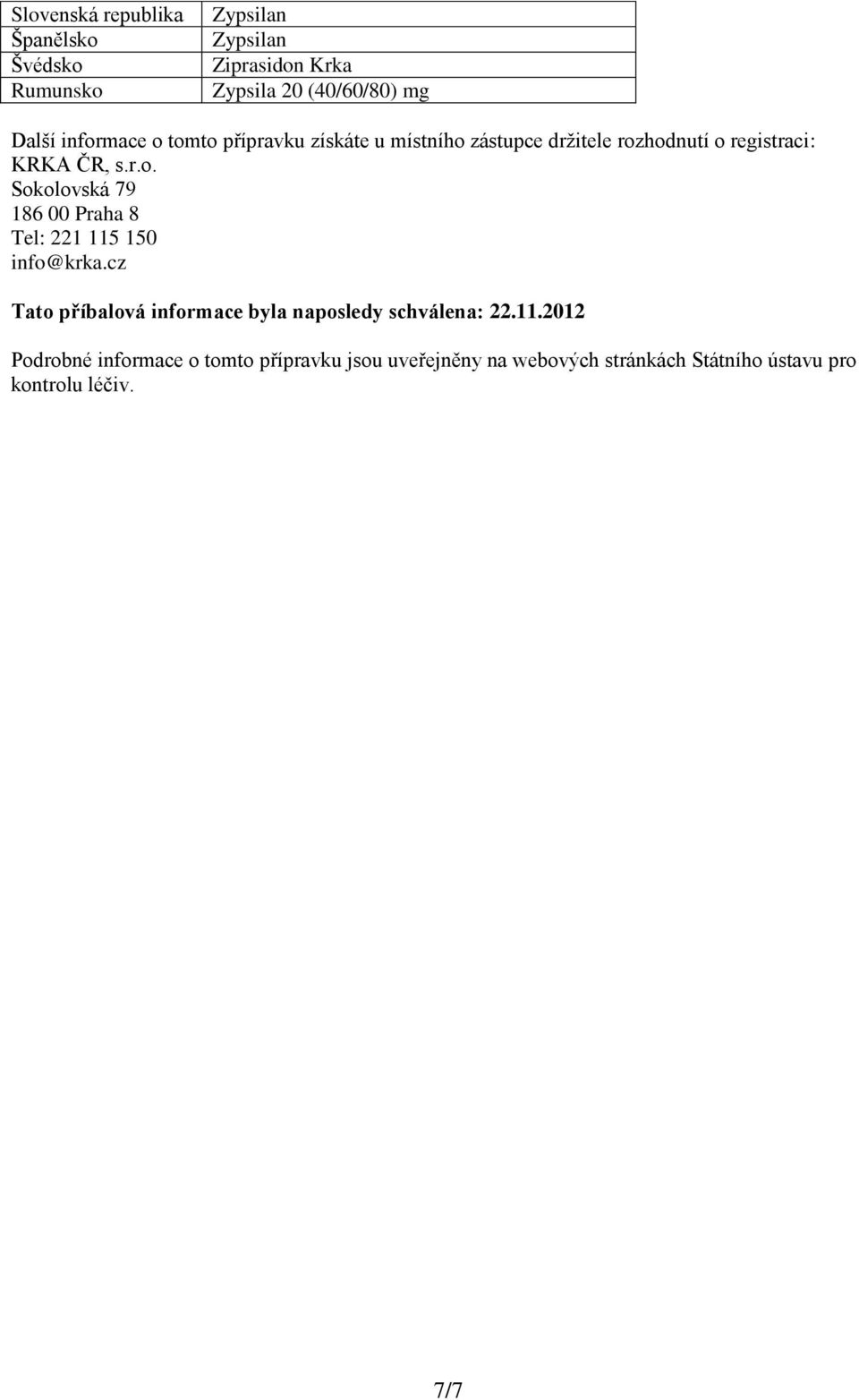 cz Tato příbalová informace byla naposledy schválena: 22.11.