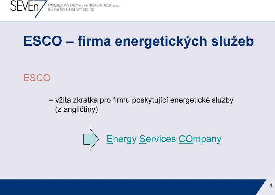 poskytující energetické služby (z