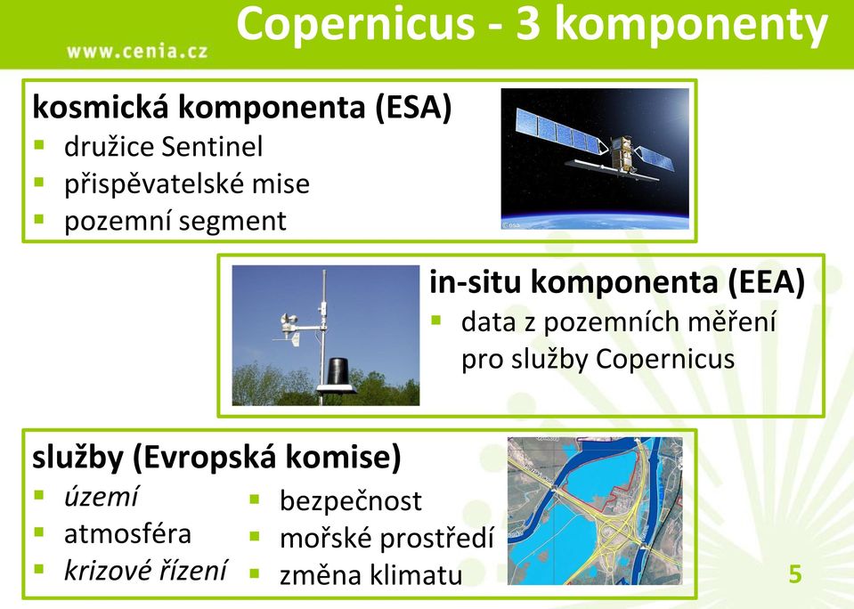 pozemních měření pro služby Copernicus služby (Evropská komise)