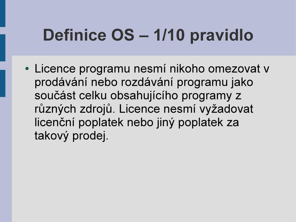 celku obsahujícího programy z různých zdrojů.