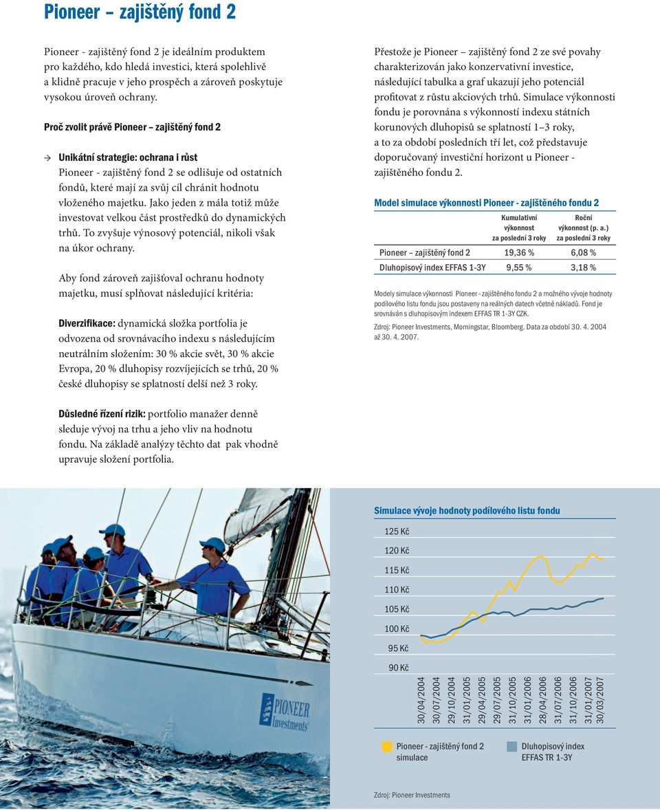 Proč zvolit právě Pioneer zajištěný fond 2 Unikátní strategie: ochrana i růst Pioneer - zajištěný fond 2 se odlišuje od ostatních fondů, které mají za svůj cíl chránit hodnotu vloženého majetku.