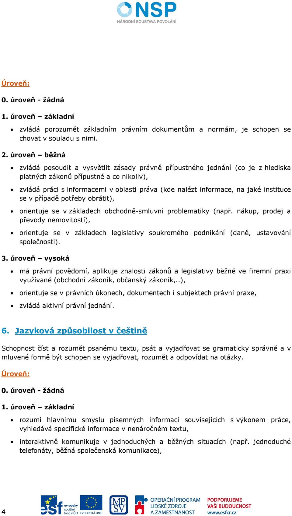 na jaké instituce se v případě potřeby obrátit), orientuje se v základech obchodně-smluvní problematiky (např.