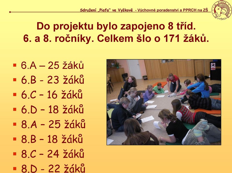 A 25 žáků 6.B - 23 ţáků 6.C 16 ţáků 6.