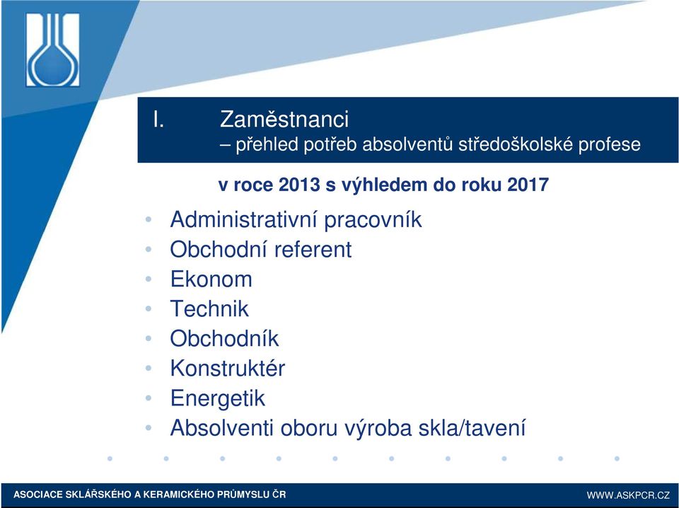 Administrativní pracovník Obchodní referent Ekonom