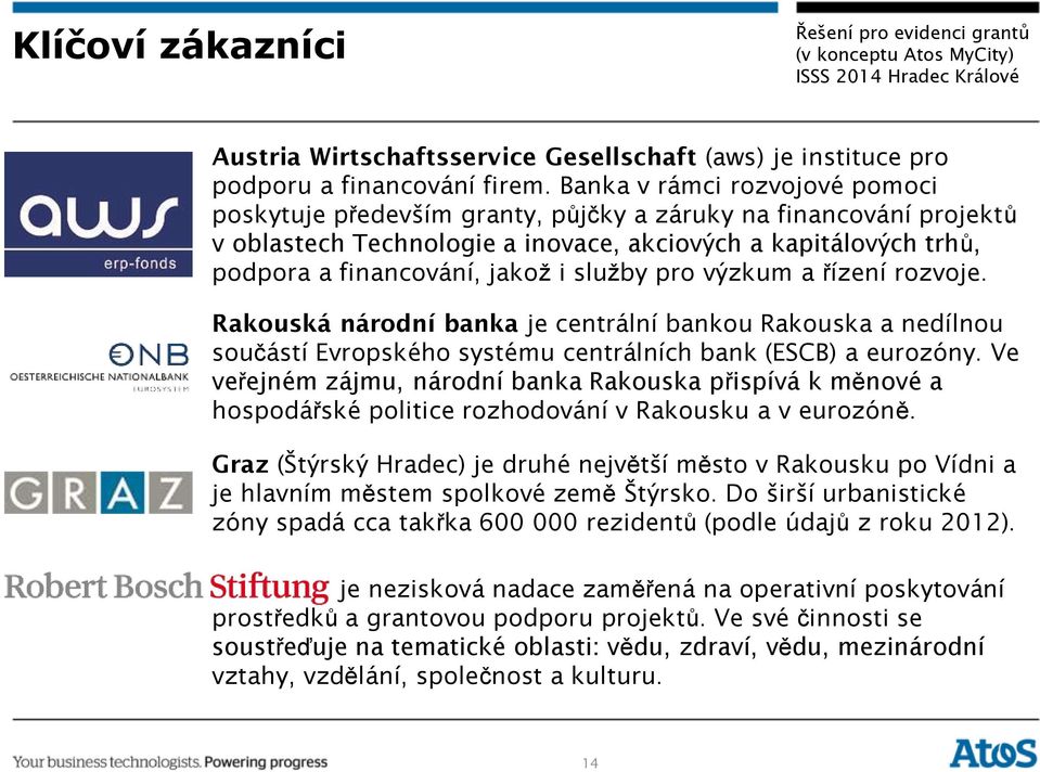 služby pro výzkum a řízení rozvoje. Rakouská národní banka je centrální bankou Rakouska a nedílnou součástí Evropského systému centrálních bank (ESCB) a eurozóny.