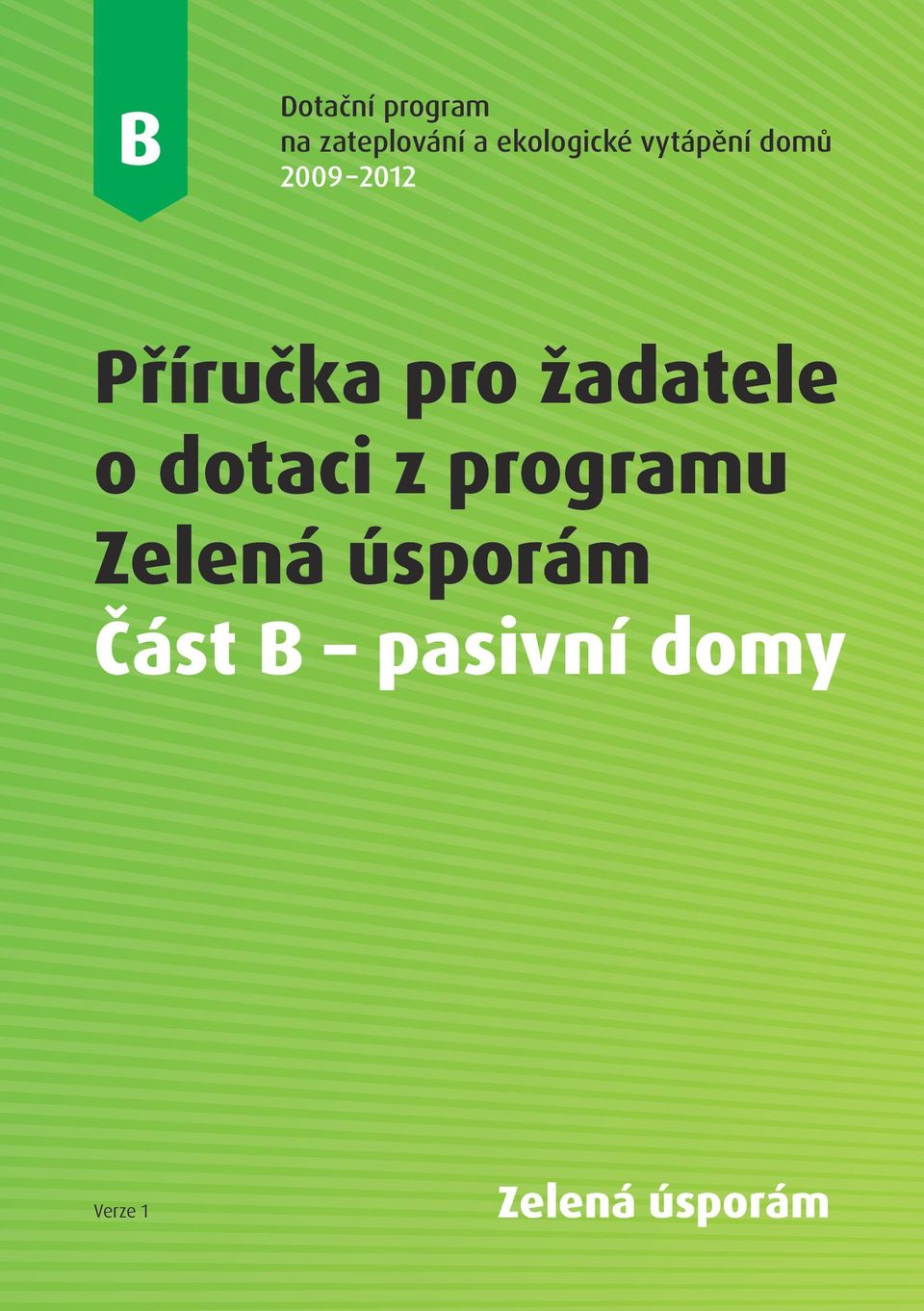 Příručka pro žadatele o dotaci z programu